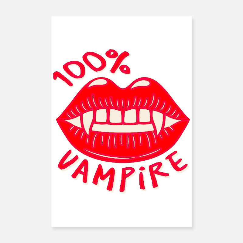 100% Vampire Poster 40x60 cm