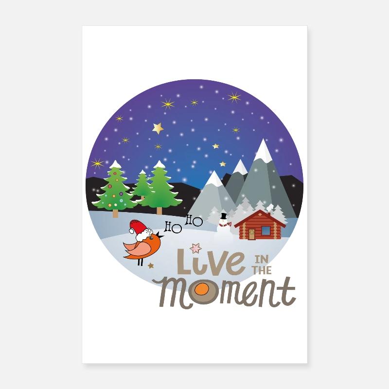 Magie hivernale de Noël Poster 40 x 60 cm
