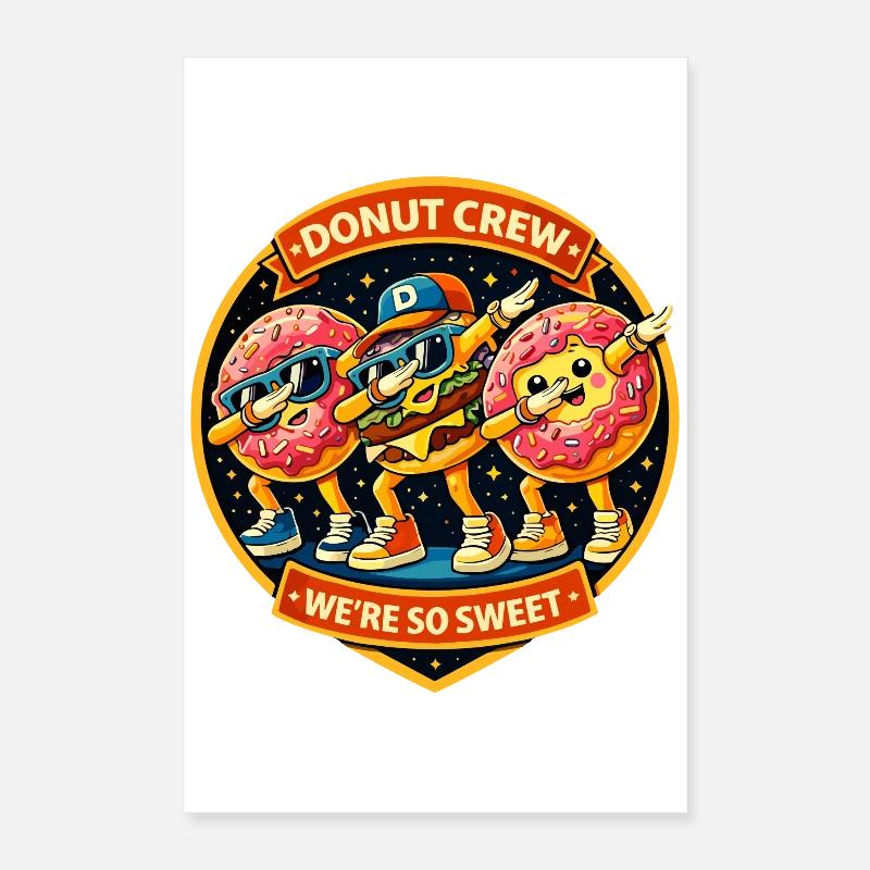 Donut Crew : Sweet Heroes - Danse du Dabbing Dab Poster 40 x 60 cm