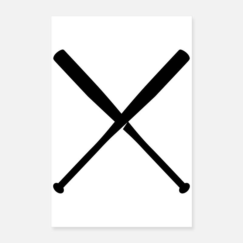 Baseball Keule, Baseballschläger Poster 40x60 cm