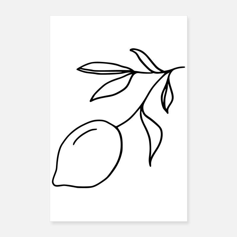Zitronenzweig Poster 40x60 cm