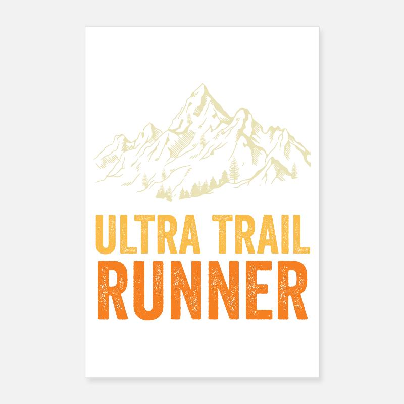 Coureur d’ultra trail Poster 40 x 60 cm