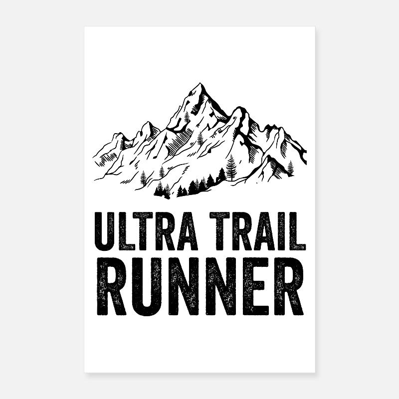Ultra Trail Runner Poster 16" x 24" (40x60 cm)
