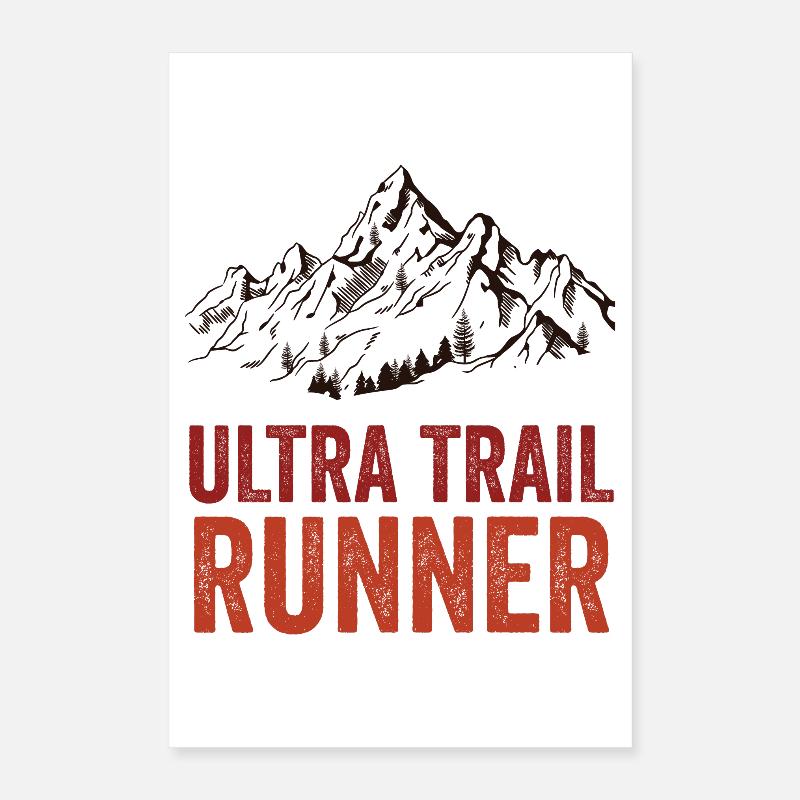 UltraTrail Runner Poster 16" x 24" (40x60 cm)