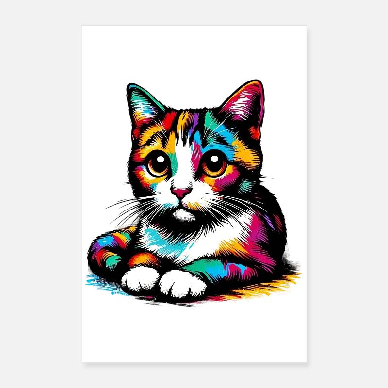 Chat Poster 40 x 60 cm