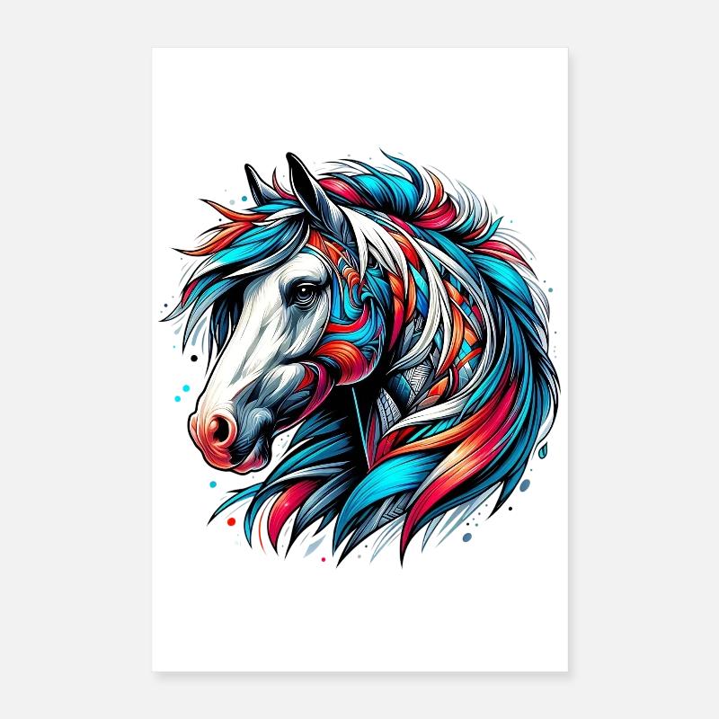Pferd Poster 40x60 cm
