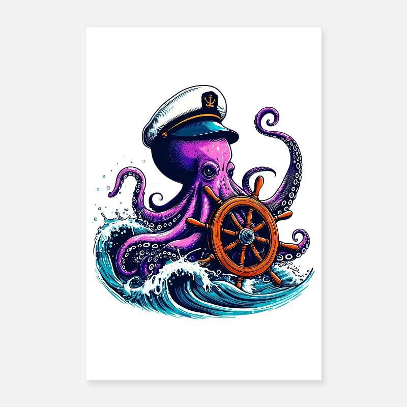 Krake Poster 40x60 cm