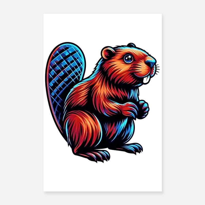 Beaver Poster 16" x 24" (40x60 cm)