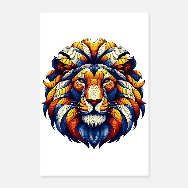 Lion Poster 40 x 60 cm