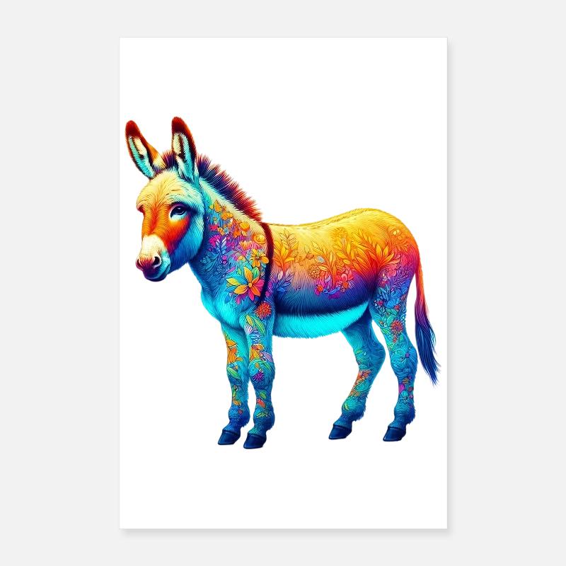 Mule âne Poster 40 x 60 cm