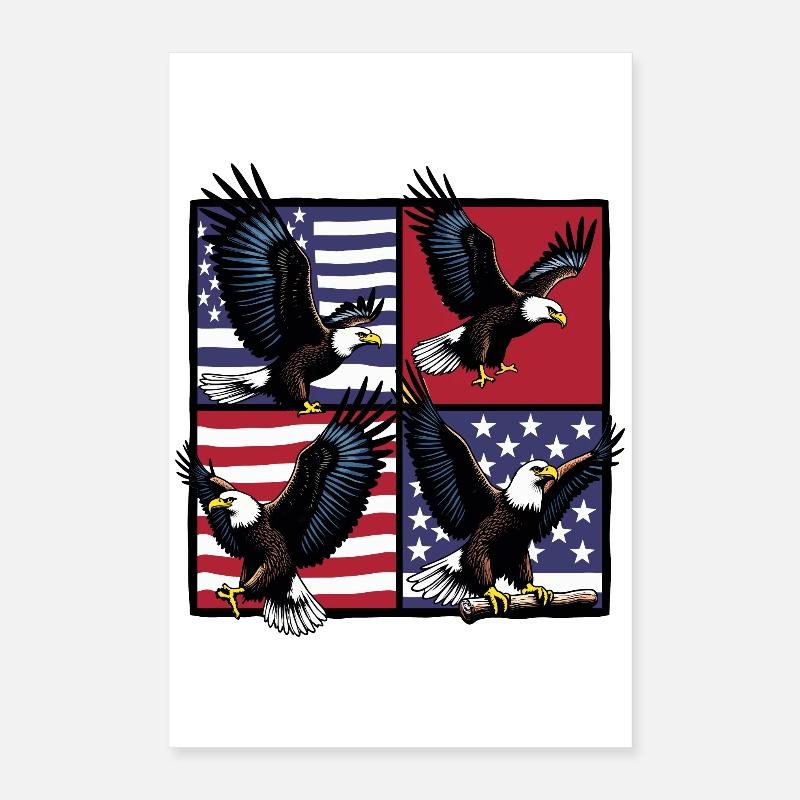 Bald eagle Poster 16" x 24" (40x60 cm)
