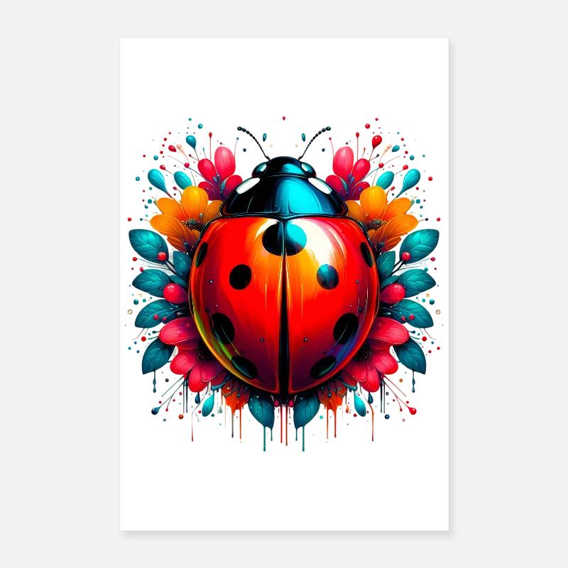 Marienkäfer Poster 40x60 cm