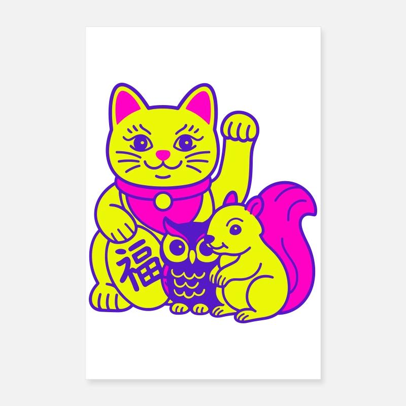 Lucky animals! Poster 16" x 24" (40x60 cm)