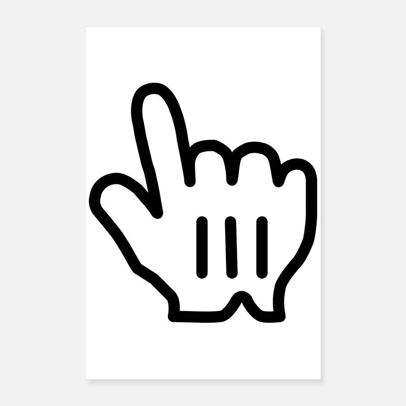 pointinghand Poster 40x60 cm
