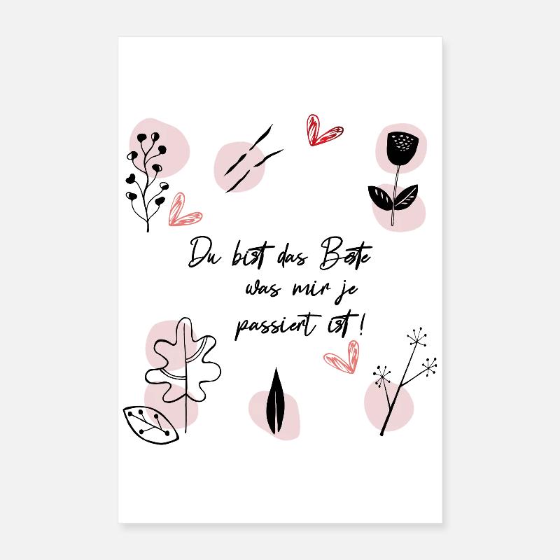 Du bist das Beste Poster 40x60 cm