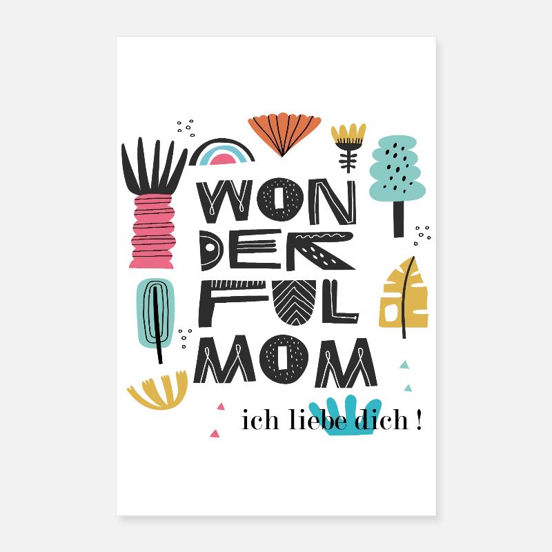 Wunderbare Mama  Poster 40x60 cm