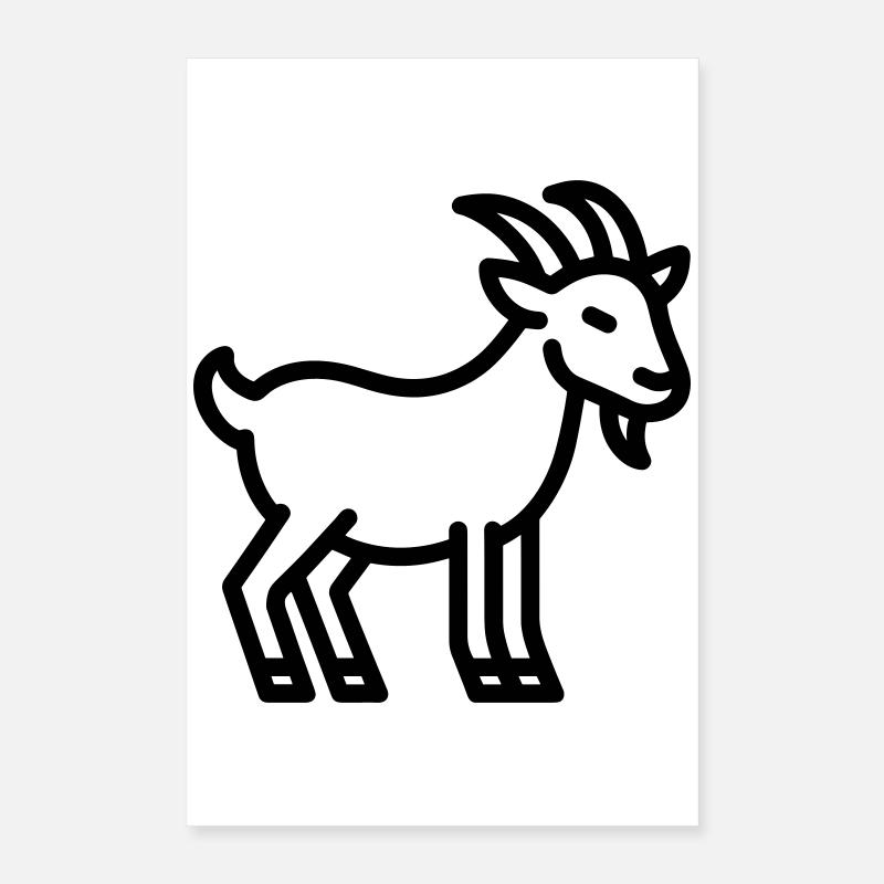 Ziege Poster 40x60 cm