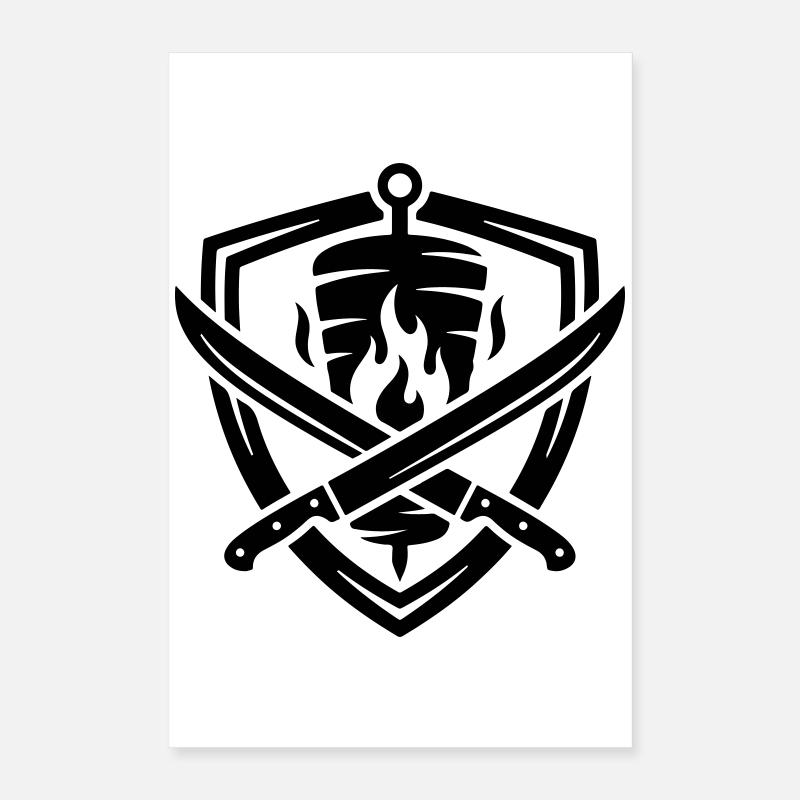 döner symbol dönerspieß Poster 40x60 cm