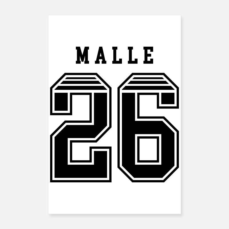 Maillot Malle 26 Poster 40 x 60 cm