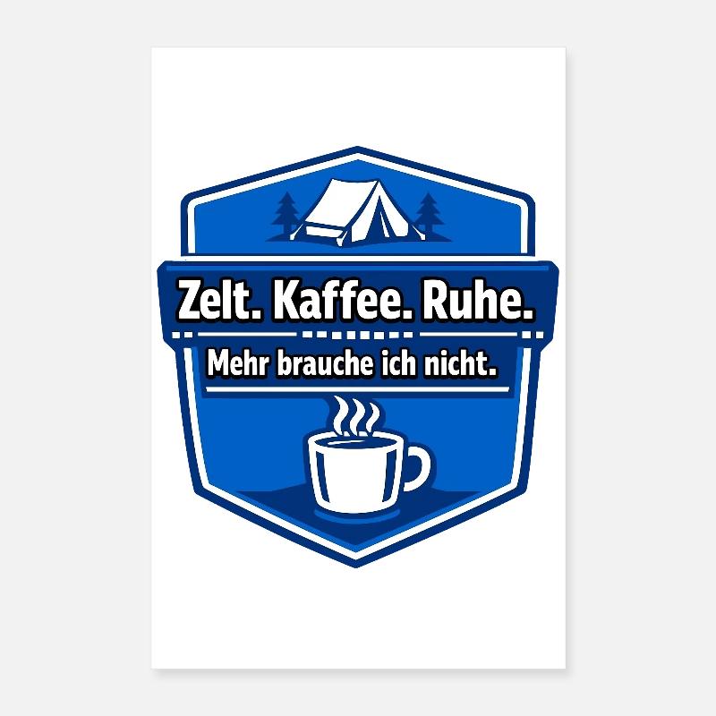 Camping Wohnmobil Spruch Poster 40x60 cm