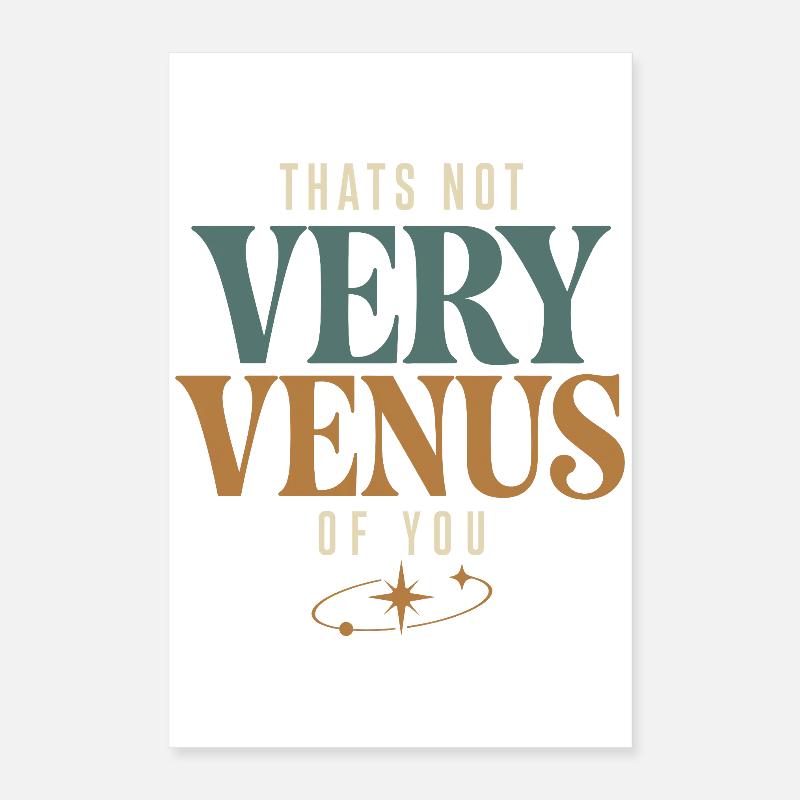 Signe de Vénus Astrologie de Vénus Poster 40 x 60 cm