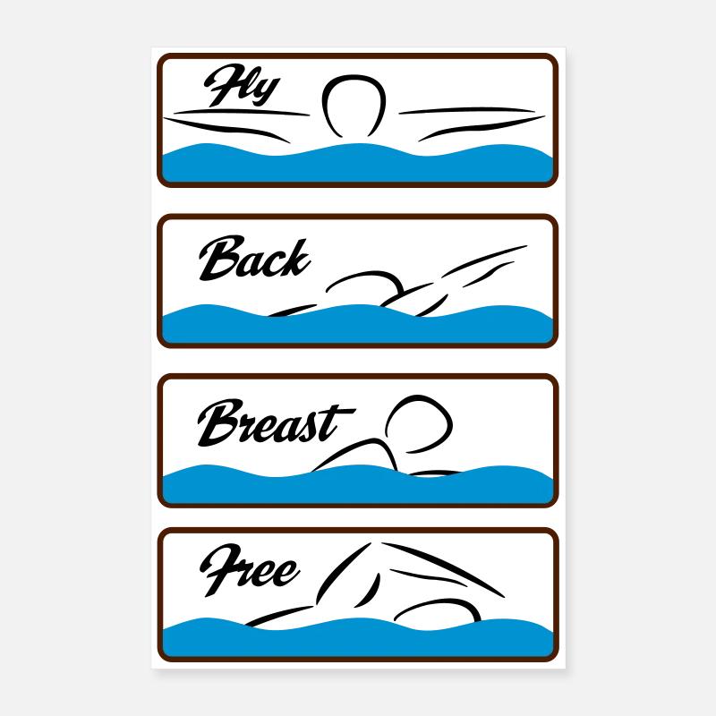 swim Poster 16" x 24" (40x60 cm)
