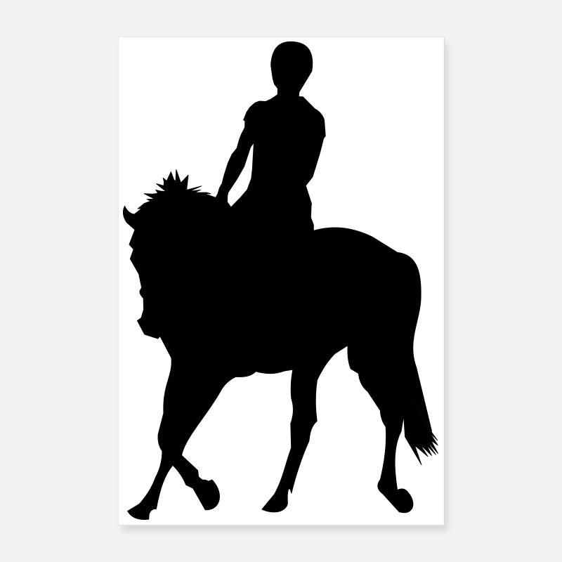 Pferde Wettbewerb Poster 40x60 cm