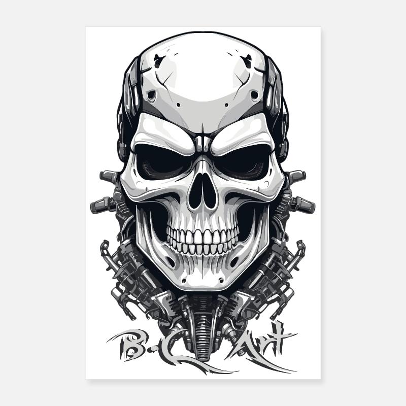 Crâne B.C Art Poster 40 x 60 cm
