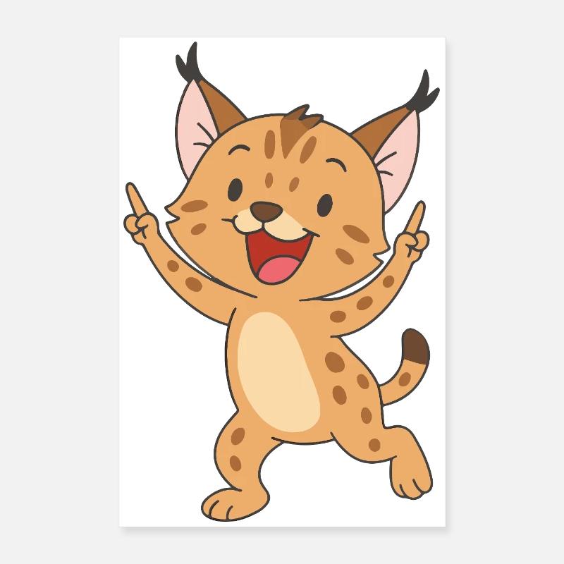 Lucky Lynx Poster 16" x 24" (40x60 cm)