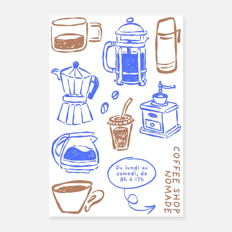 Coffee Shop Essentials Poster 16" x 24" (40x60 cm)