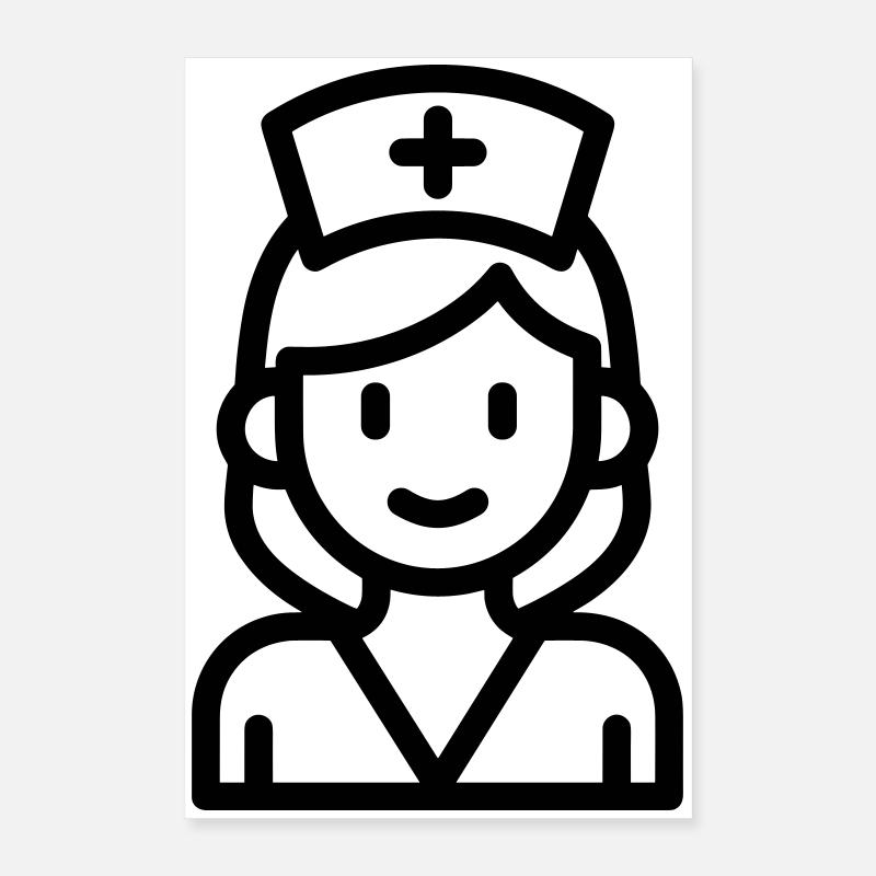 infirmière Poster 40 x 60 cm