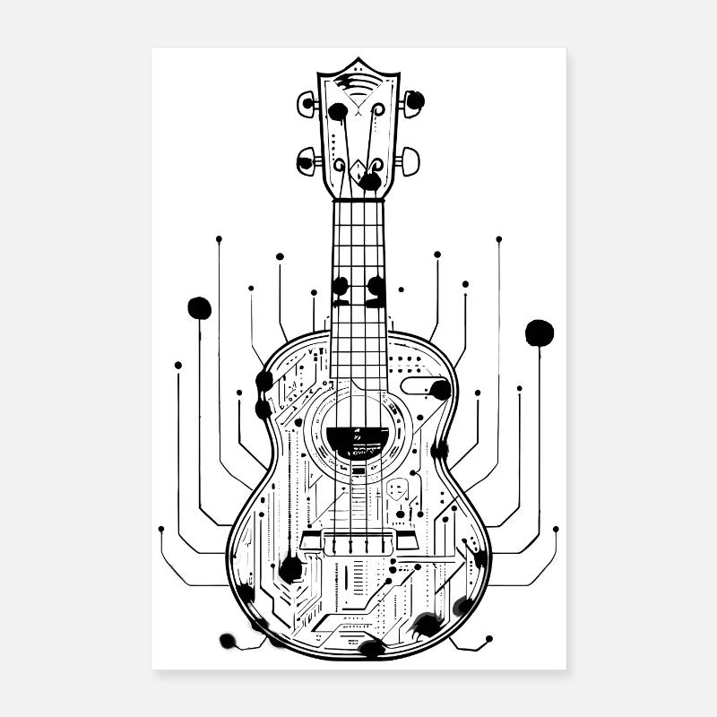 Ukulélé Poster 40 x 60 cm