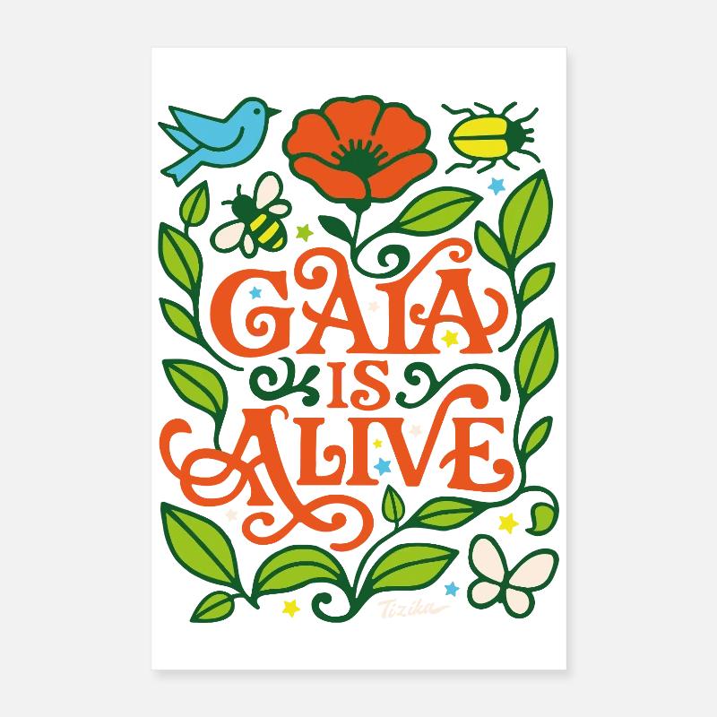 Gaia is alive Poster 16" x 24" (40x60 cm)