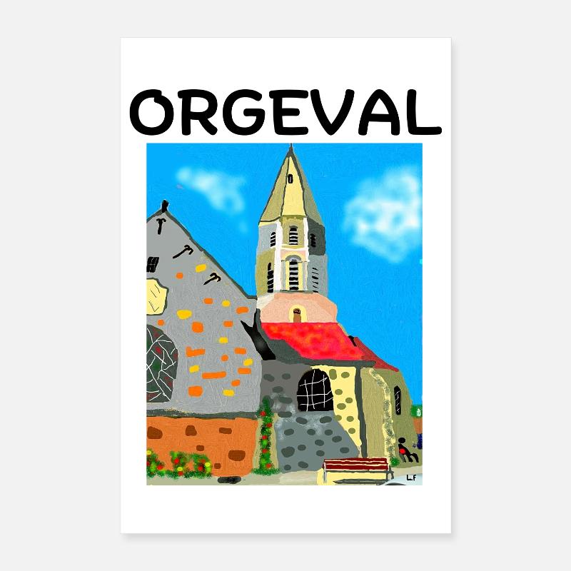 Orgeval, Yvelines, Versailles Poster 40 x 60 cm