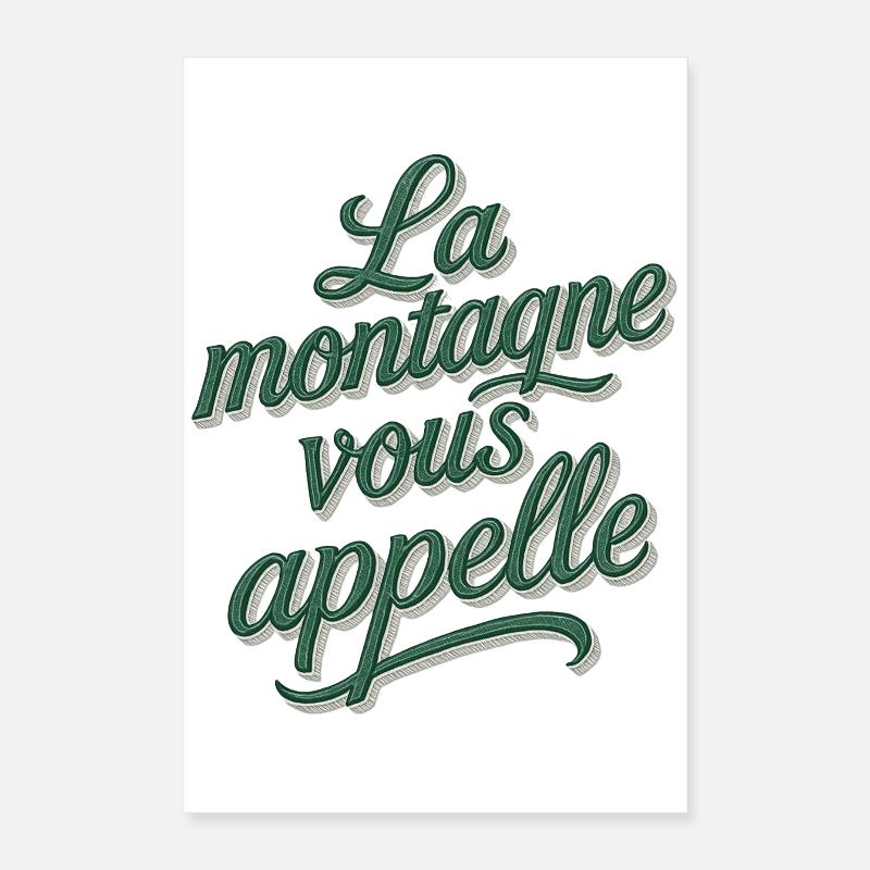 Die Berge rufen! Poster 40x60 cm