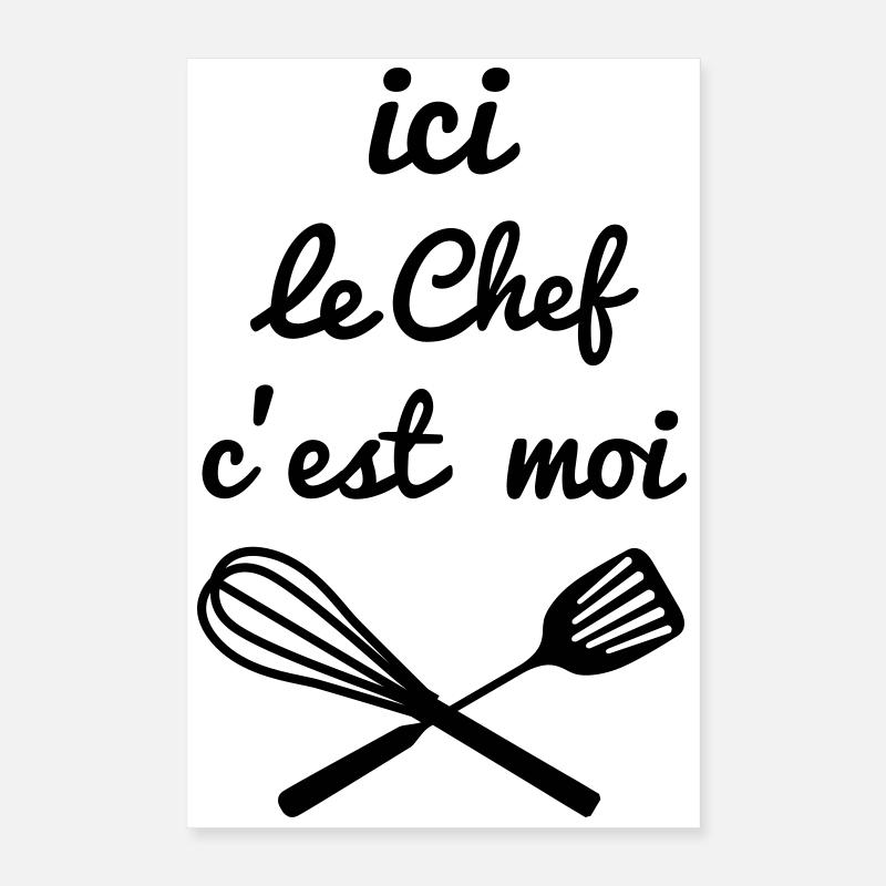 chef cuisine Poster 40 x 60 cm
