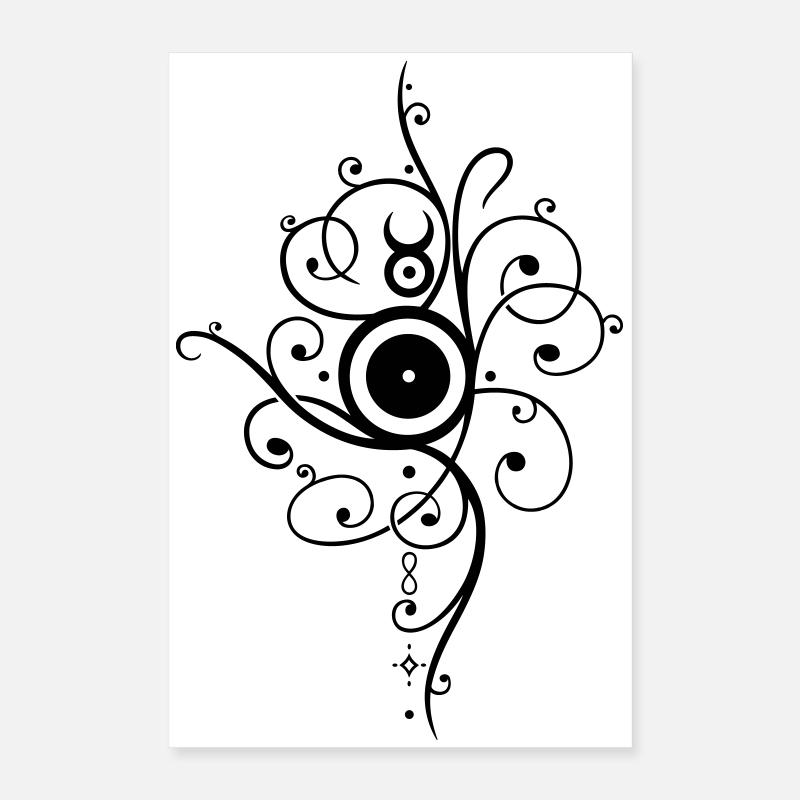 Sonne Tattoo Poster 40x60 cm