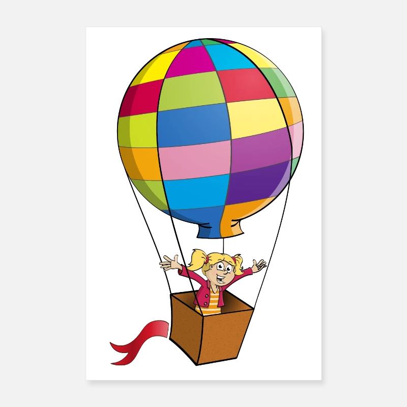 Colorful Balloon Trip Unboxing Poster 16" x 24" (40x60 cm)