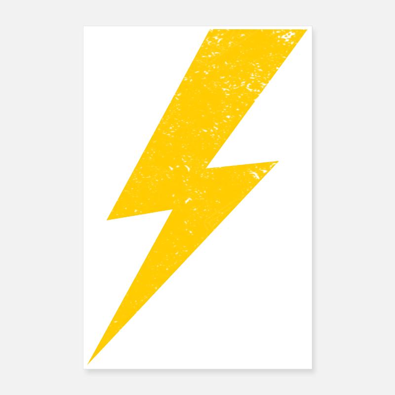 éclair jaune Poster 40 x 60 cm
