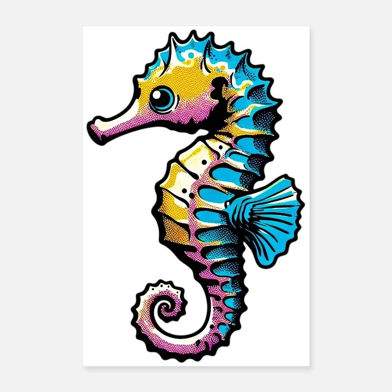 Hippocampe Poster 40 x 60 cm