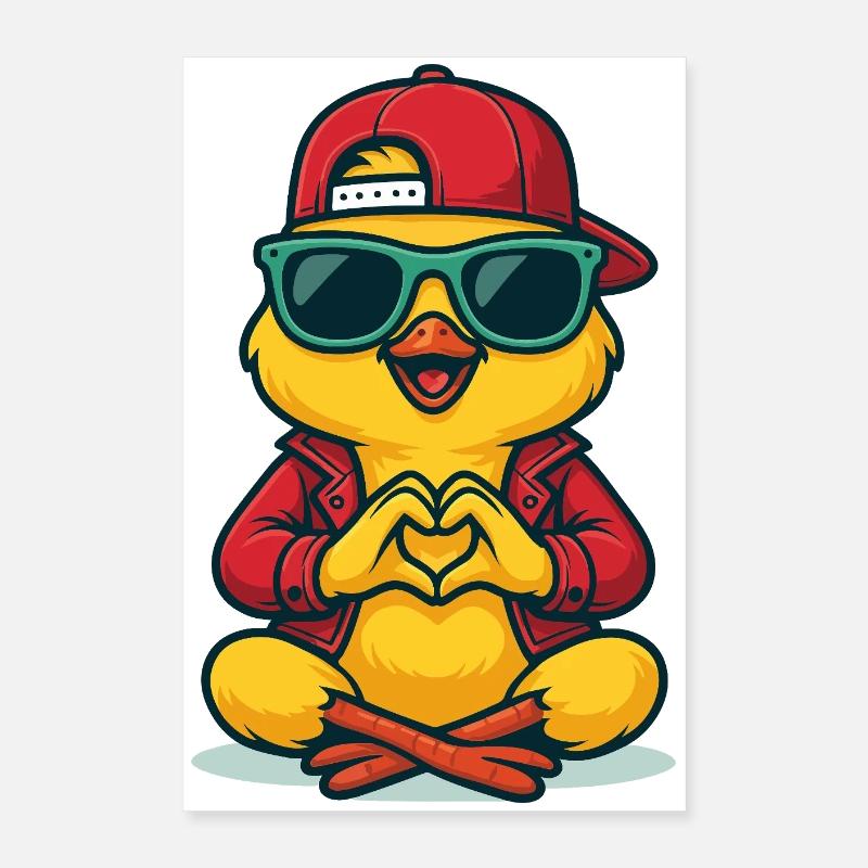 Chill Heart Chick Poster 40x60 cm