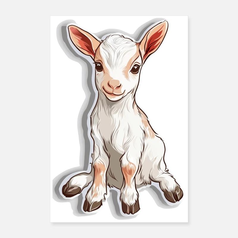 Goat Poster 16" x 24" (40x60 cm)
