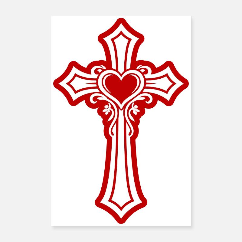 Amour croisé Poster 40 x 60 cm