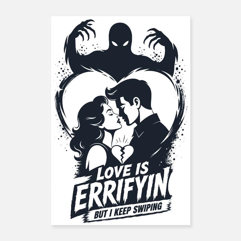 L’amour est une horreur terrifiante Poster 40 x 60 cm