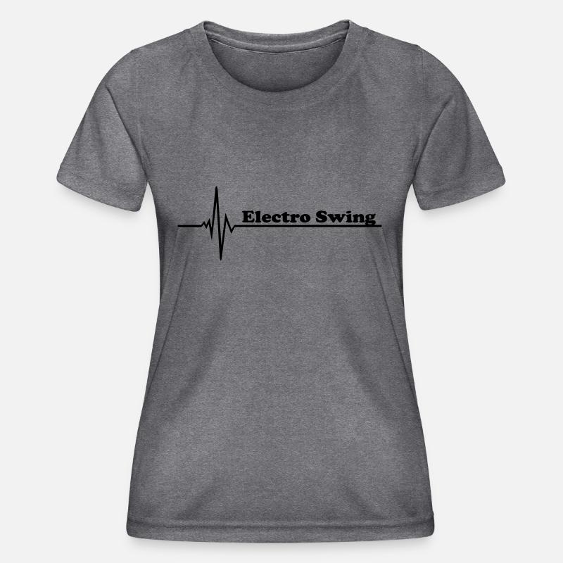Electro Swing - Women's Functional T-Shirt - dark melange