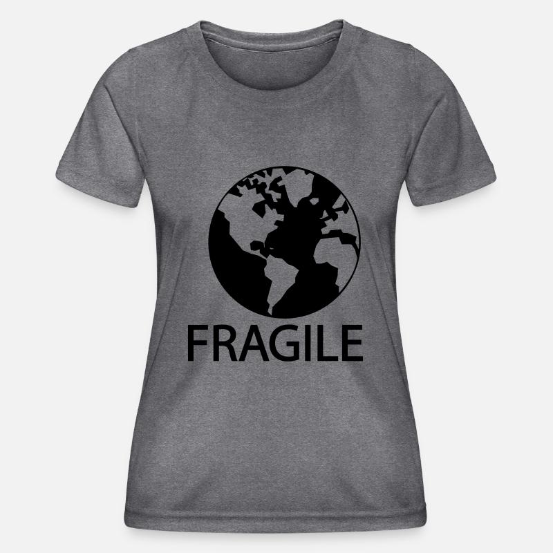 breakable - Women's Functional T-Shirt - dark melange 