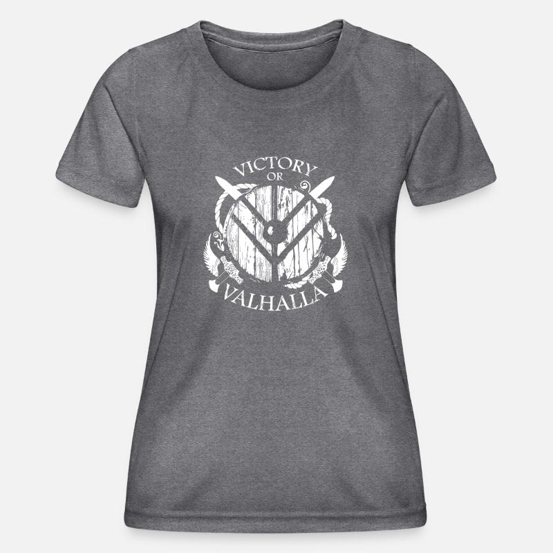 Viking Valhalla or - Women's Functional T-Shirt - dark melange 