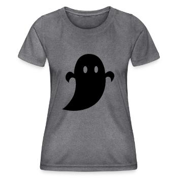 Geist - Frauen Funktions-T-Shirt - dunkle Melange  - Vorne - AI Model Female 172 light (172cm)