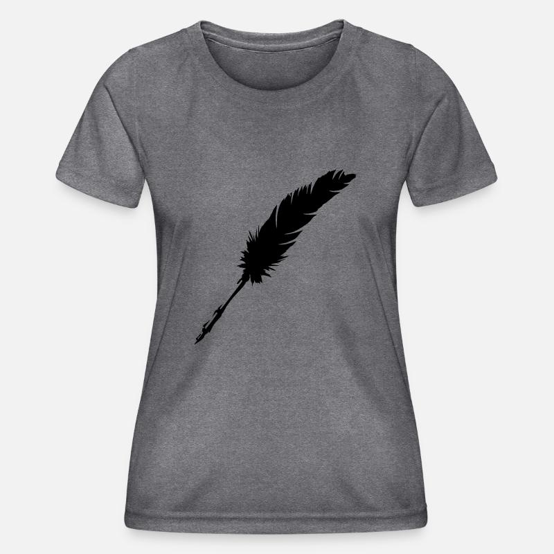 Pen - Women's Functional T-Shirt - dark melange 