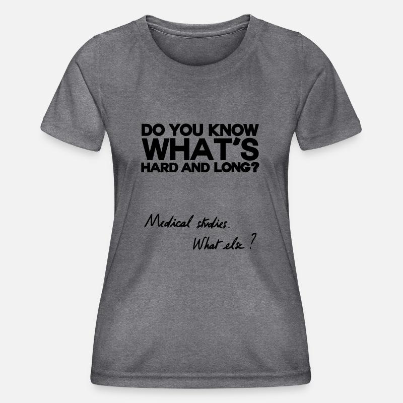 What else? - Women's Functional T-Shirt - dark melange 